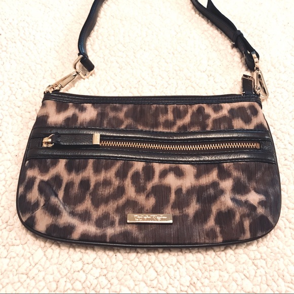 Calvin Klein Leopard Crossbody Purse - Picture 1 of 7